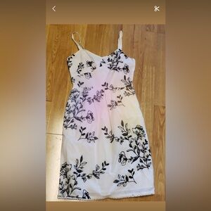 J Crew Black and White Floral Dress